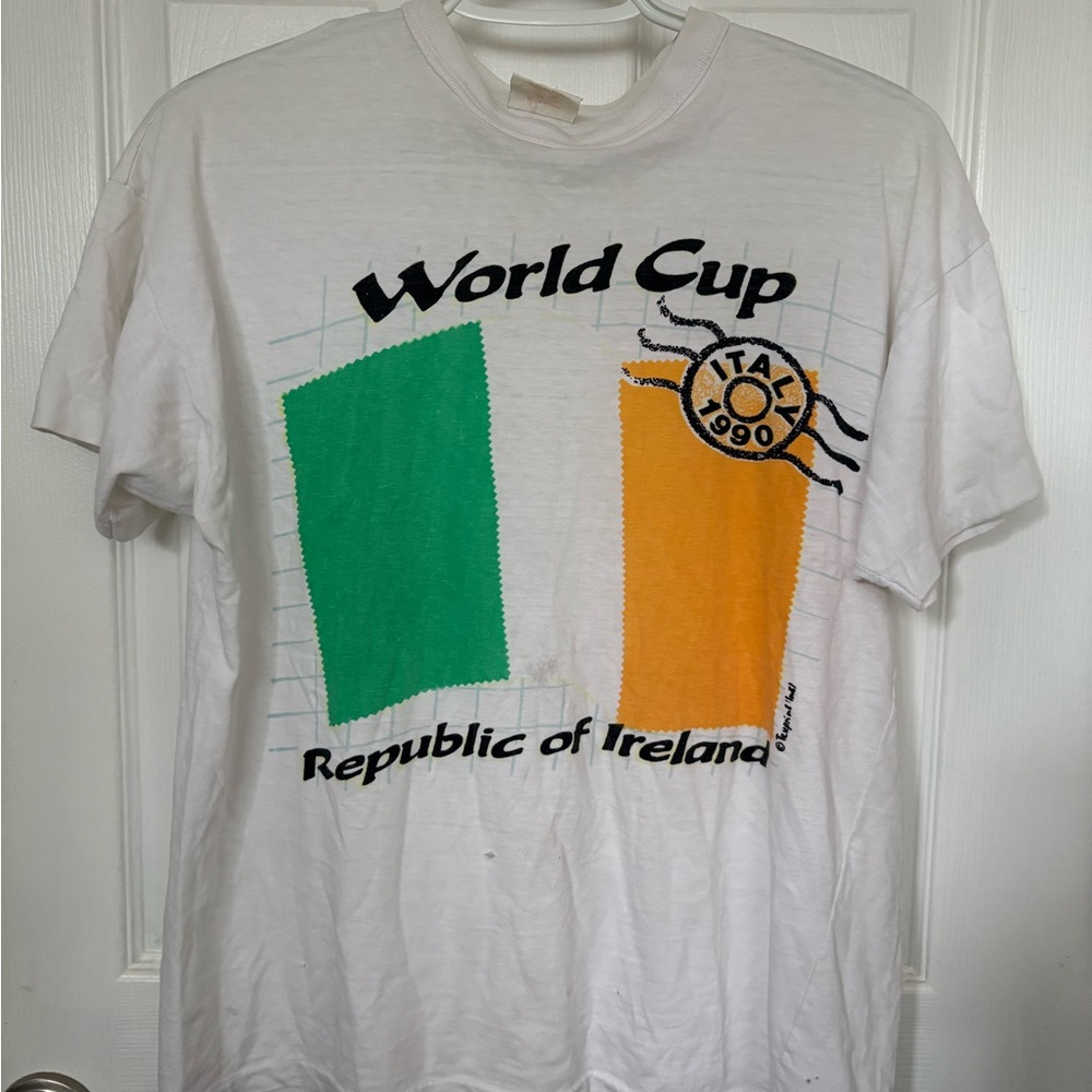 World Cup Republic of Ireland Graphic Tee - White with Green & Orange